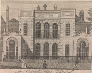 Lord Cathcarts Haus, Whitehall; Seite 58 (Band Eins) von Unknown artist