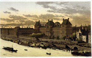 Louvre unter Ludwig XIV. in „Paris durch die Jahrhunderte vom 13. Jahrhundert bis zur Gegenwart“ 1882 von Unknown artist