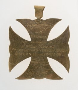 Malteserkreuz-Anhänger, verliehen an Bertha Palmer von Unknown artist