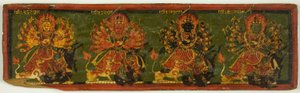 Manuskriptdeckel aus der Verherrlichung der Großen Göttin (Devimahatmya) von Unknown artist