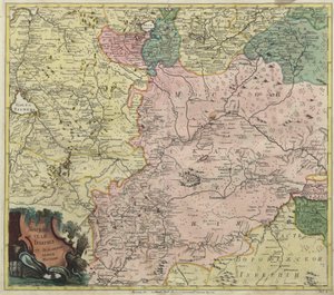 Karte des Gouvernements Moskau und Teile der nächstgelegenen Provinzen
