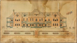 Militärheim Kaserne Nr. 1, Präsentationszeichnung von Unknown artist