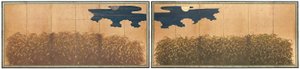Millet-Felder unter Sonne und Mond
