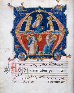 Miniatur aus einem Choralpergament von Unknown artist