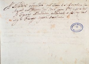 Bühnenbilddetails für die Aufführung der Oper „Mitridate“ von Giuseppe Aldrovandini