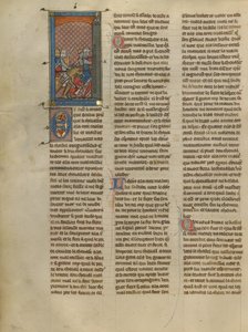 Mordret und Ritter à la cote mal taillée verfolgen zwei Ritter von Unknown artist