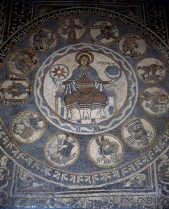 Mosaikboden, der die Monate des Jahres darstellt von Unknown artist