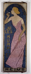 Mosaik für Champagner Mumm, Ende des 19. Jahrhunderts von Unknown artist