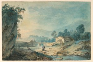 Gebirgige Landschaft von Unknown artist