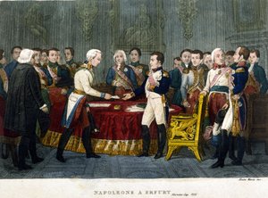 Napoleon I. (1769 - 1821) traf Alexander I. in Erfurt im Jahr 1808 von Unknown artist