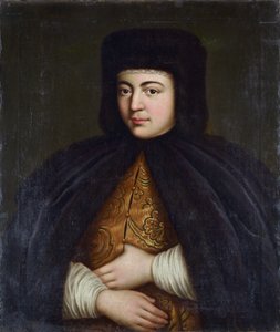Porträt der Zarin Natalia Naryschkina (1651-1694) von Unknown artist
