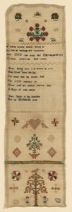 Nadelkissen-Sampler von Unknown artist
