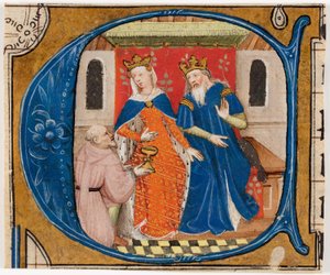 Nehemia vor König Artaxerxes, Initiale 