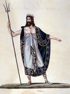 Neptun (Aquarell) von Unknown artist