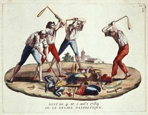 Nacht vom 4.-5. August 1789 oder patriotischer Wahnsinn, späte 18. Jahrhundert