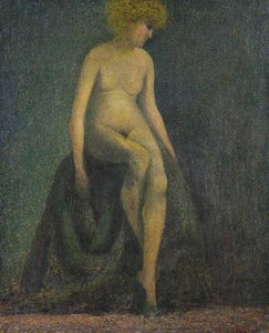 Akt mit blondem Haar, Fälschung im Stil von Georges Seurat