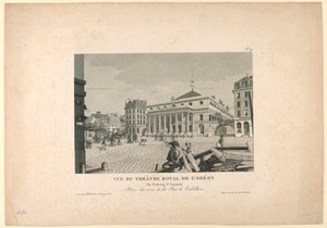 Odeon-Theater, Paris von Unknown artist