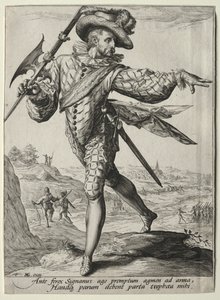 Offiziere und Soldaten der Leibgarde von Kaiser Rudolf II: Sergeant von Unknown artist