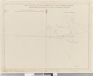 Seite 38b Die Route von Seiner Majestät Schiff Perseverance zwischen Rutland und den Cinque Inseln von Unknown artist