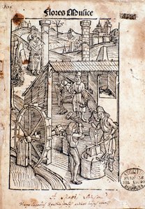 Seite aus Flore musices, Studie über gregorianischen Gesang von Hugo von Reutlingen