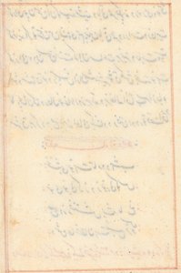 Seite aus Geschichten eines Papageis (Tuti-nama): Textseite (leer) von Unknown artist