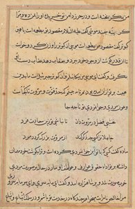 Seite aus Geschichten eines Papageis (Tuti-nama): Textseite von Unknown artist