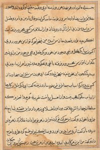 Seite aus Geschichten eines Papageis (Tuti-nama): Textseite von Unknown artist