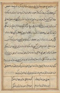 Seite aus Geschichten des Papageis (Tuti-nama): Textseite von Unknown artist