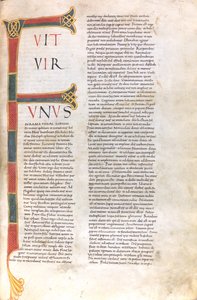 Seite mit dem Incipit des Ersten Buches Samuel