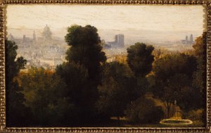 Paris von den Höhen von Belleville aus gesehen von Unknown artist