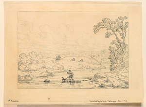 Pastorale Szene, erster Prozess von Unknown artist
