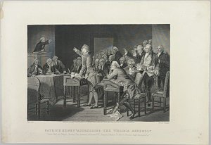 Patrick Henry spricht zur Virginia-Versammlung von Unknown artist
