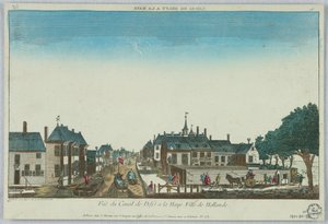 Guckkasten, Blick auf den Kanal von Delft in Den Haag, Stadt Holland, 16 von Unknown artist