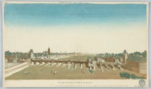 Guckkasten, Vue du Pont et de la Ville de Francfort, 13 von Unknown artist