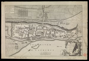 Plan der Stadt und Befestigungen von Montreal oder Villa Marie in Kanada von Unknown artist