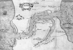 Plan der Meerenge von Konstantinopel (heute Bosporus) - in „Voyage de levant im Auftrag des Königs im Jahr 1621“, herausgegeben 1629 (unter der Herrschaft von Ludwig XIII. dem Gerechten) von Unknown artist