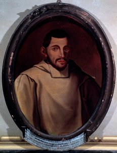 Porträt von Adriano Banchieri (1568-1634), italienischer Komponist, Musiktheoretiker, Organist und Dichter. Anonymes Gemälde. 17. Jahrhundert Bologna, Konservatorium G. Rossini von Unknown artist