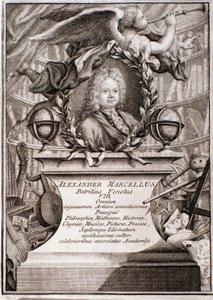 Porträt von Alessandro Marcello (Stich) von Unknown artist