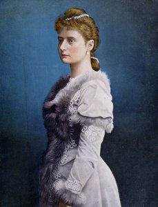 Porträt von Alexandra Fjodorowna (Alix von Hessen und bei Rhein, Alexandra Feodorovna Romanova, Alexandra Fiodorovna Romanova, Victoria Alix Helene Louise Beatrice von Hessen und bei Rhein, Alix de Hesse-Darmstadt (Alix von Hessen Darmstadt) (1872-1918), K von Unknown artist