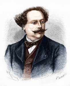 Porträt von Alexandre Dumas Jr. (1824-1895), französischer Schriftsteller