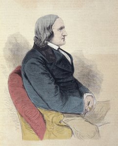 Porträt von Alfred de Vigny (Alfred Victor, Graf von Vigny)