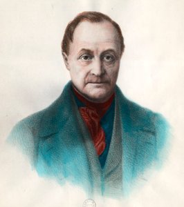 Porträt von Auguste Comte (1798 - 1857), französischer Philosoph