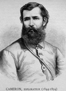Porträt von Cameron, Entdecker (1844 - 1894) - Gravur 19. Jahrhundert von Unknown artist