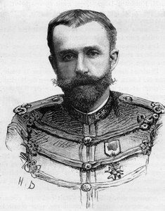 Porträt von Captain Henry Pleigneur, gestorben 1887 bei einem Kanuunfall in Katabi von Unknown artist