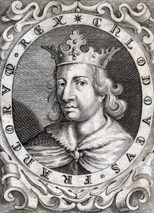 Porträt von Chlodwig II. (? - 657), König von Neustrien, Burgund und Austrasien.