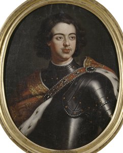 Porträt von Kaiser Peter I. der Große (1672-1725)