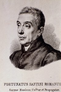 Porträt von Fortunato Santini (Gravur)