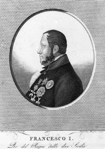 Porträt von Franz I. (1777-1830), König der Beiden Sizilien. von Unknown artist