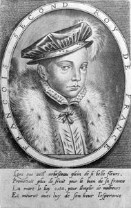 Porträt von François II (1544 - 1560), König von Frankreich. von Unknown artist