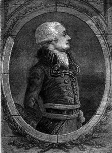 Porträt von General Dumouriez. Charles Francois du Perier, genannt du Perier du Mourier, dann Dumouriez, französischer General (1739 - 1823)